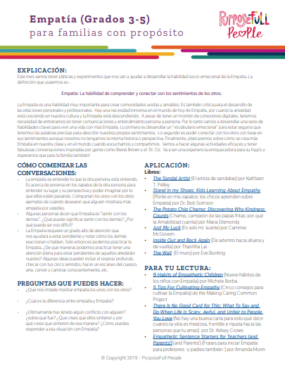Empathy Spanish 3-5
