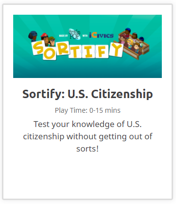 Sortify: U.S. Citizenship